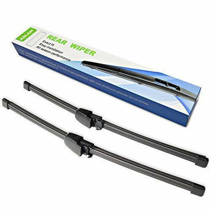 Picture of Rear Wiper Blade,ASLAM 15G Rear Windshield Wiper Blades Type-E for Original Equipment Replacement,Exact Fit(Pack of 2)