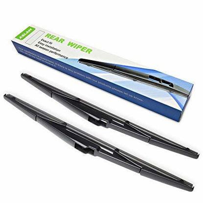 Picture of Rear Wiper Blade,ASLAM 16A Rear Windshield Wiper Blades Type-E for Original Equipment Replacement,Exact Fit(Pack of 2)