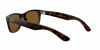 Picture of Ray-Ban unisex adult Rb2132 New Wayfarer Polarized Sunglasses, Striped Tortoise/Polarized Crystal Brown, 55 mm US