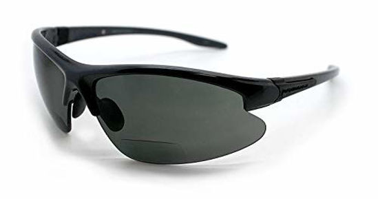 GetUSCart- Renegade Patented Bifocal Polarized Reader Half Rim Men's  Fishing Sunglasses 100% UV Protection with Microfiber Bag (Matellic Frame,  Grey Lens - 600901, Bifocal +2.00)
