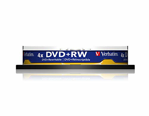 GetUSCart- Verbatim DVD+RW 4.7Gb 4X Spindle 10 No 43488 rewritable ...