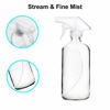 Picture of Youngever 4 Pack Empty Glass Spray Bottle, 16 Ounce Clear Glass Spray Bottle for Essential Oils with Extra Durable Trigger Sprayers