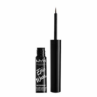 Picture of NYX PROFESSIONAL MAKEUP Epic Wear Liquid Liner, Waterproof Eyeliner, Up To 3 Day Wear, Brown