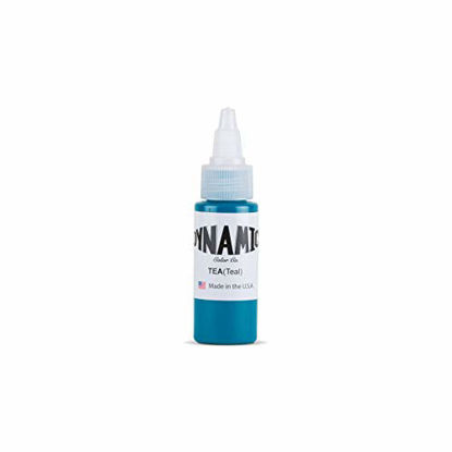 Picture of Dynamic Teal Tattoo Ink Bottle 1oz