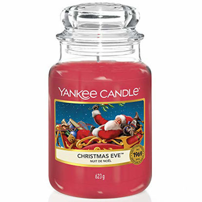 Picture of Yankee Candle Christmas Eve Scented Premium Paraffin Grade Candle Wax with up to 150 Hour Burn Time, Large Jar