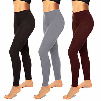 Picture of Womens Leggings-High Waisted Black Leggings for Women-Premium Jeggings for Workout, Yoga