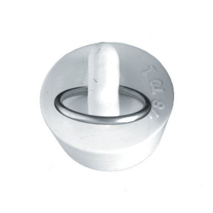 Picture of Danco 7/8-Inch Rubber Drain Stopper, White, Carded, 81068