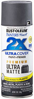 Picture of Rust-Oleum 331187 Painter's Touch 2X Cover, 12 Oz, Ultra Matte Slate