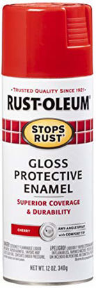 Picture of Rust-Oleum 248568-6PK Stops Rust Spray Paint, 12 Oz, Gloss Cherry, 6 Pack