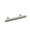 Picture of homdiy | 100 Pack 3in Hole Centers | Cabinet Handles Nickel Drawer Pulls Stainless Steel, Bar Handle Pull with Brushed Nickel Finish | Kitchen Cabinet Hardware/Dresser Drawers 201SN