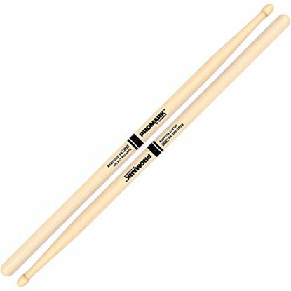 Picture of Promark RBH595AW American Hickory Rebound 5B Drumsticks, Acorn Tip, Single Pair