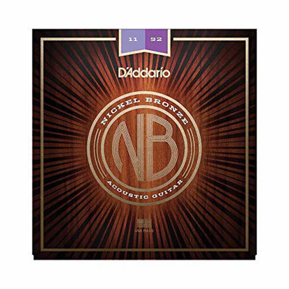 Picture of D'Addario Nickel Bronze Acoustic Guitar Strings, Light, 11-52