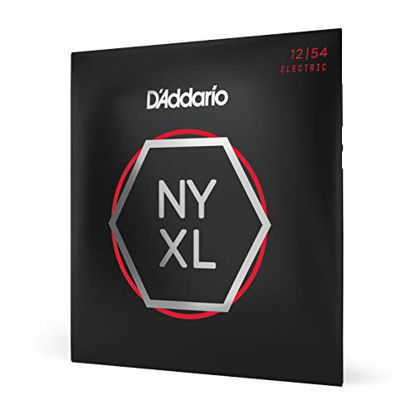 Picture of DAddario NYXL1254 Nickel Plated Electric Guitar Strings,Heavy,12-54 - High Carbon Steel Alloy for Unprecedented Strength - Ideal Combination of Playability and Electric Tone