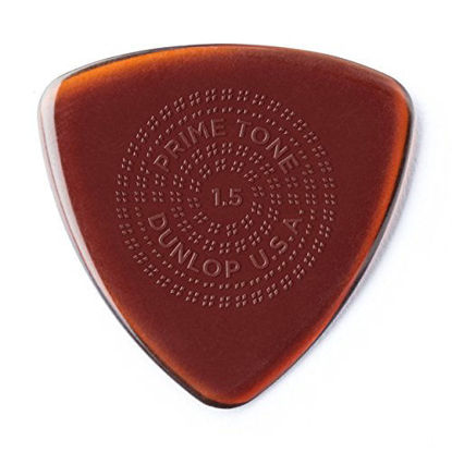 Picture of Dunlop Primetone Triangle 1.5mm Sculpted Plectra (Grip) - 12 Pack
