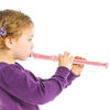Picture of Pangda Descant Soprano Recorder German Style 8 Hole with Cleaning Rod, Black Storage Bag (Pink)