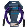 Picture of LyxPro 1.5 Feet XLR Microphone Cable Balanced Male to Female 3 Pin Mic Cord for Powered Speakers Audio Interface Professional Pro Audio Performance and Recording Devices - Purple