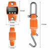 Picture of RoMech 660lb Digital Hanging Scale with Cast Aluminum Case, Handheld 300Kg Mini Crane Scale with Hooks for Farm Hunting Fishing Outdoor (Orange)