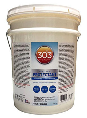 Picture of 303 (30375) Products Aerospace Protectant - Ultimate UV Protection - Keeps vinyl, rubber, and plastic looking newer, longer, 5 Gallon, White