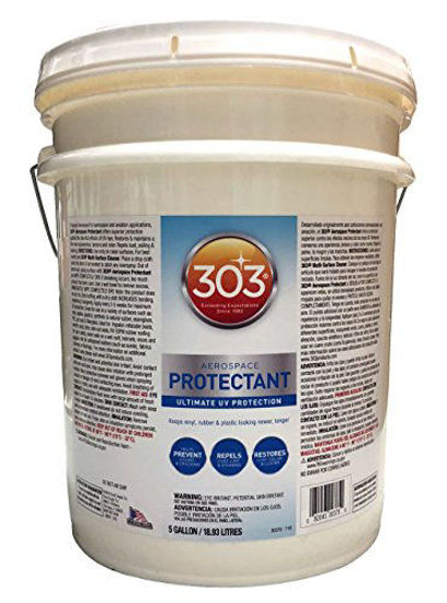 Picture of 303 (30375) Products Aerospace Protectant - Ultimate UV Protection - Keeps vinyl, rubber, and plastic looking newer, longer, 5 Gallon, White