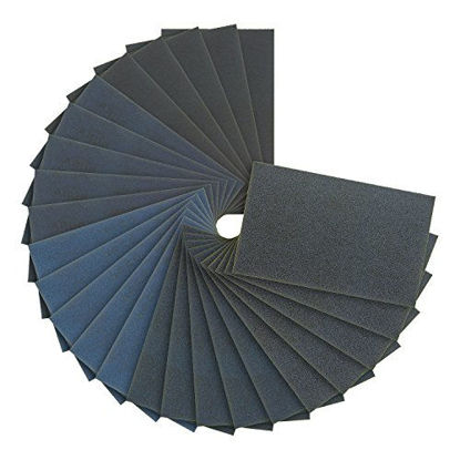 Picture of Dura-Gold Premium - Wet or Dry - Variety Pack - Professional cut to 5-1/2" x 9" Sheets - 5-each of (150, 220, 320, 400, 600) Automotive Woodworking Crafts -Box of 25 Sandpaper Finishing Sheets