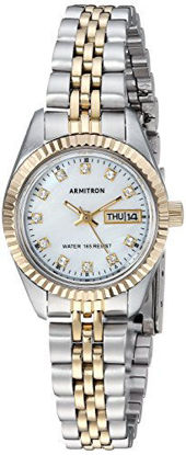 Picture of Armitron Women's 75/2475MOP Swarovski Crystal Accented Two-Tone Bracelet Watch