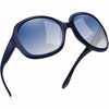 Picture of Joopin Oversized Polarized Sunglasses for Women, Ladies Fashion Thick Big Frame Sun Glasses Shades for Women (Gradient Ocean Blue)