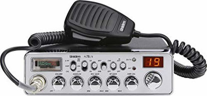 Picture of Uniden PC78LTX 40-Channel Trucker's CB Radio with Integrated SWR Meter, PA Function, Hi Cut, Mic/RF Gain, and Instant Channel 9,Silver