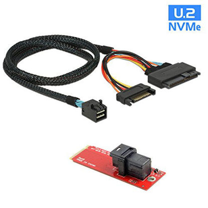 Picture of CY U.2 U2 Kit SFF-8639 NVME PCIe SSD Adapter & Cable for Mainboard Intel SSD 750 p3600 p3700 M.2 SFF-8643