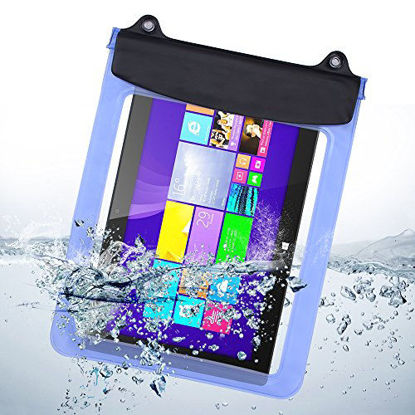 Picture of eBuymore 9.7'' 10.1'' 10.5'' 10.8'' Tablets iPad Waterproof Pouch Bag Case for iPad Air 2 / Samsung Galaxy Tab S 10.5'' / Tab Pro 10.1''/ Microsoft Surface RT 10.6" (Blue)