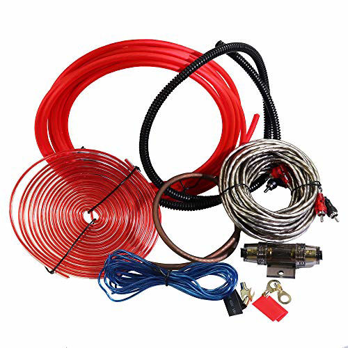 GetUSCart 8 Gauge Car Amp Wiring Kit Welugnal Amp Power Wire