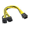 Picture of Cablecc PCI-E PCI Express ATX 6Pin Male to Dual 8Pin & 6Pin Female Video Card Extension Splitter Power Cable