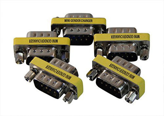 Picture of 5 Pack Your Cable Store DB9 Male to Male 9 Pin Serial Port / RS232 Adapter