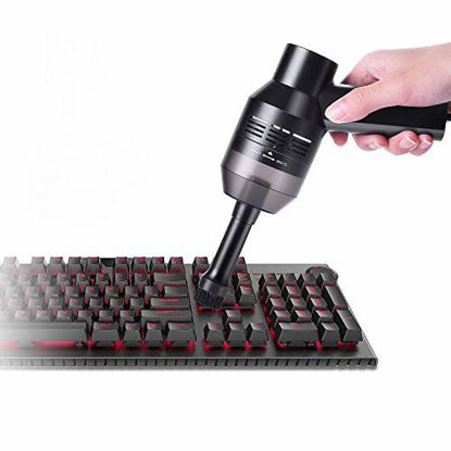 Picture of Keyboard Vacuum Cleaner, KeepTpeeK Portable USB Rechargeable Mini Electric Car Vacuum Cleaner TV Satellite Boxes,Kitchen Stove Cleaning for Dust,Bread Crumbs,Scraps Laptop,Computer,Dusk Piano,Car,
