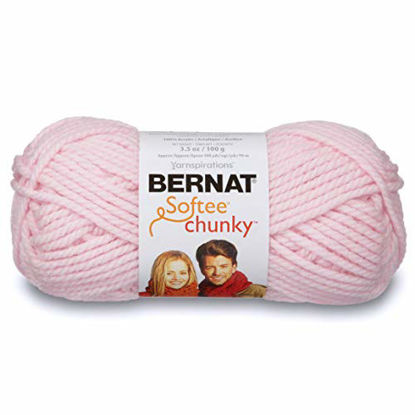 Picture of Bernat Softee Chunky Yarn, 3.5 Oz, Gauge 6 Super Bulky, Baby Pink
