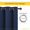 Picture of NICETOWN Living Room Blackout Curtain Panels, Window Treatment Energy Saving Thermal Insulated Solid Grommet Blackout Drapes/Draperies (Navy, 1 Pair, 42 by 54-Inch)
