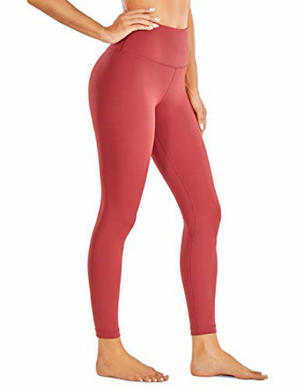 GetUSCart- CRZ YOGA Women's Naked Feeling I 7/8 High Waisted Yoga Pants  Workout Leggings - 25 Inches Purplish red Medium