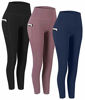 Picture of Fengbay 3 Pack High Waist Yoga Pants, Pocket Yoga Pants Tummy Control Workout Running 4 Way Stretch Yoga Leggings