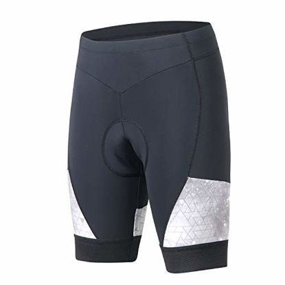 Picture of beroy Women's Cycling Short, Bike Shorts with 3D Gel Padded(L Reflective)