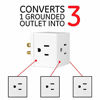 Picture of GE 3 Plug, 5 Pack, Wall Tap, Adapter, Grounded Outlet, Access Design, Indoor Use Only, Ul Listed, White, 41870