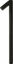 Picture of Distinctions 844711 Black Upgraded 5" Floating House Number 1, 5-Inch