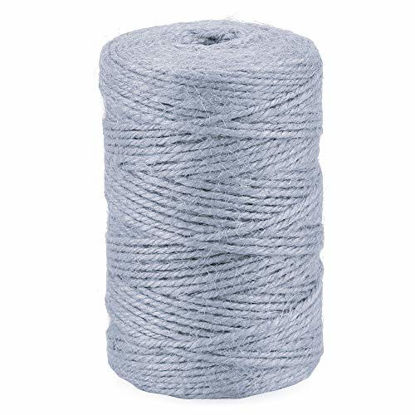 Picture of Gray Jute Twine,328 Feet Jute Twine Colored Jute String Cord for DIY Arts Crafts Gifts Decoration
