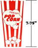 Picture of Top Rated 110 Popcorn Boxes 7.75 Inches Tall & Holds 46 Oz Old Fashion Vintage Retro Design Red & White Colored Nostalgic Carnival Stripes like Popcorn Bags & Popcorn Tubs [various quantities] Salbree