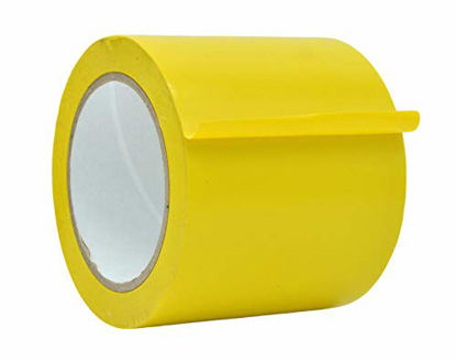 Picture of WOD VTC365 Yellow Vinyl Pinstriping Tape, 4 inch x 36 yds. for School Gym Marking Floor, Crafting, & Stripping Arcade1Up, Vehicles and More