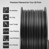 Picture of TECBEARS PLA 3D Printer Filament 1.75mm Black+ White, Dimensional Accuracy +/- 0.02 mm, 1 Kg Per Spool, Pack of 2