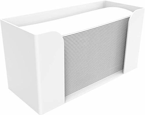 GetUSCart- Cq acrylic Countertop Paper Towel Dispenser,Folded Paper Towel  Holder,White Guest Towel Napkin Holder, Suitable for Z-fold, C-fold or  Multi-Fold Paper Towels,Pack of 1