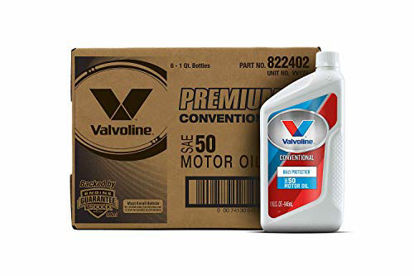 Picture of Valvoline Daily Protection SAE 50 Conventional Motor Oil 1 QT, Case of 6
