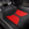 Picture of FH Group F11313 Monster Eye Trimmable Floor Mats (Red) Full Set - Universal Fit for Cars Trucks and SUVs
