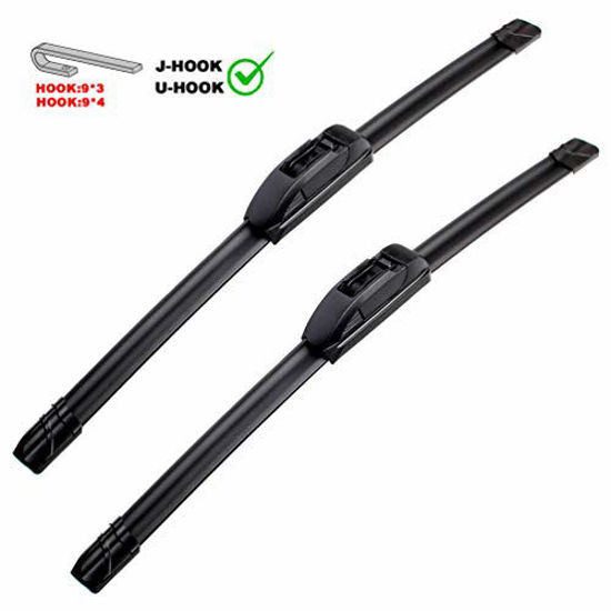 Picture of OEM QUALITY 22" + 20" PARRATI Premium All-Season Windshield Wiper Blades (Set of 2)