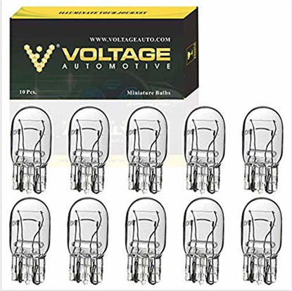Picture of Voltage Automotive 7444 T20 Automotive Brake Light Turn Signal Side Marker Tail Light Bulb (Box of 10)