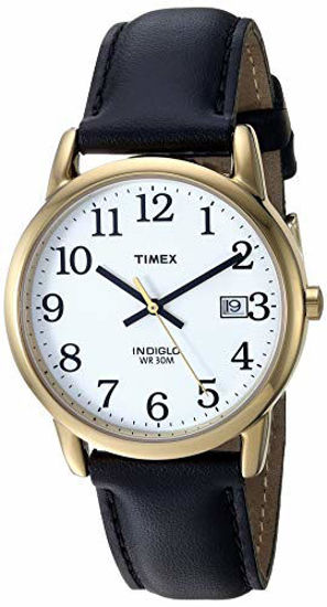 Picture of Timex Men's T2H291 Easy Reader 35mm Black Leather Strap Watch